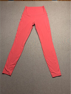 Lululemon Align High Rise Pant 28 Size 6 Bright Pink Coral Leggings
